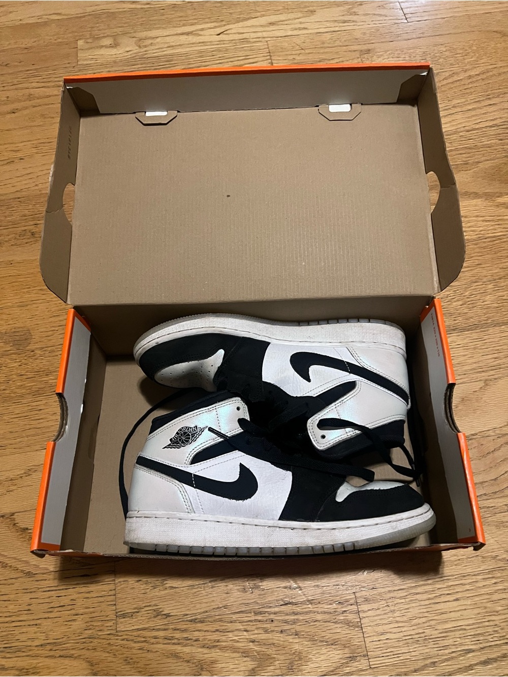 Nike Black and White High-Top Sneakers